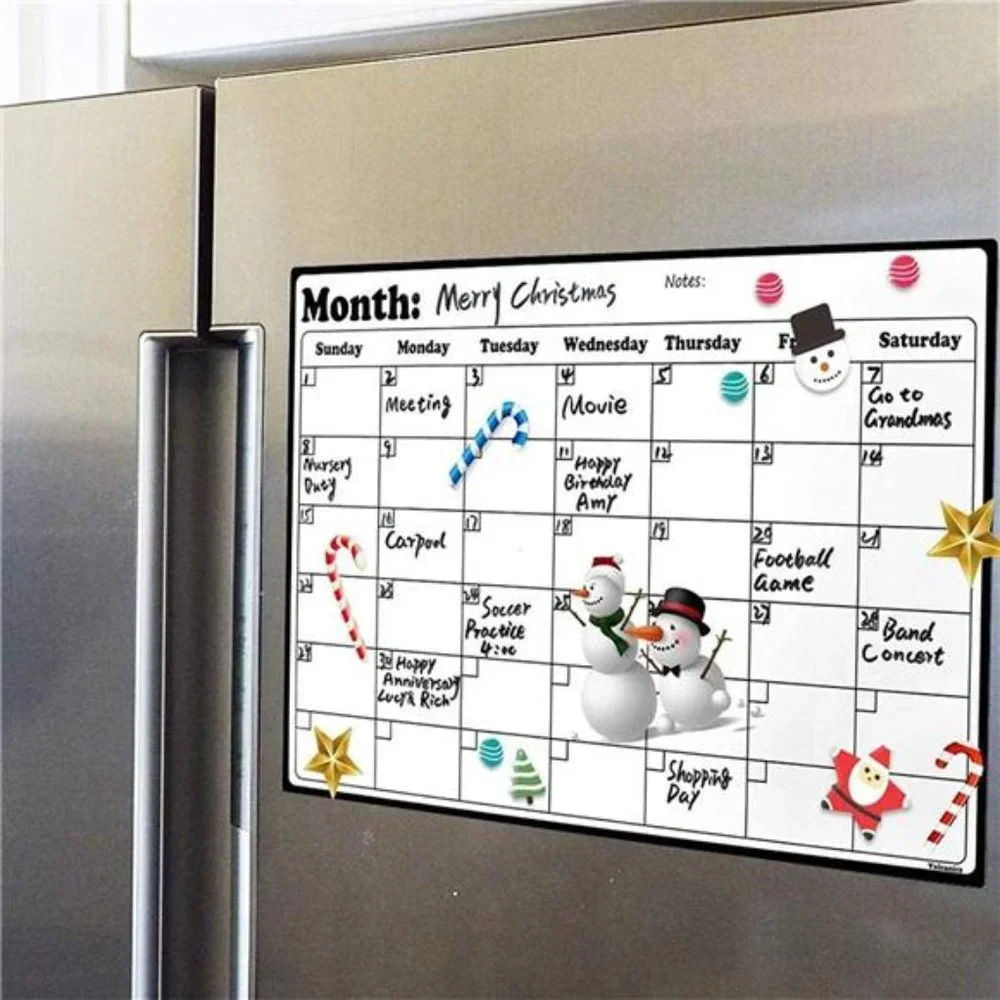 Magnetic Dry Erase Calendar Whiteboard Calendar for Fridge Planners 16x11 inches